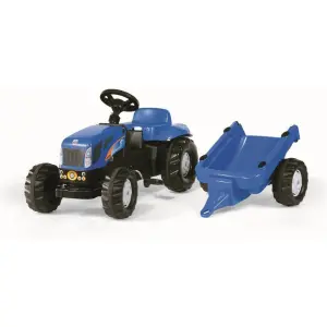 Jeux de voiture - New Holland TVT 190 + remorque Rolly Toys image-1