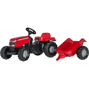 Jeux de voiture - Massey Ferguson + remorque Rolly Toys