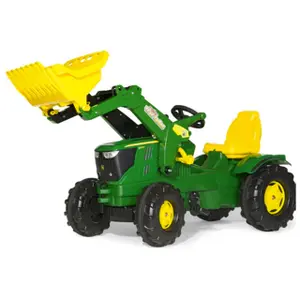 Jeux de voiture - Farmtrac John Deere 6210R, Rollytrac Chargeur Rolly Toys