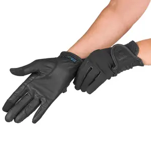 Leather riding gloves woman Romfh image-1