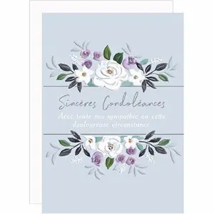 Tarjeta doble Rosanna Rossi Condoleances image-0