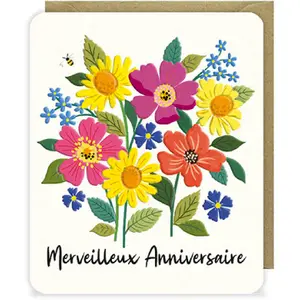 Carte double Rosanna Rossi Odyssee - Anniversaire Fleurs image-0