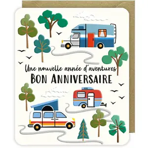Tarjeta doble Rosanna Rossi Odyssee - Anniversaire Camping Car image-0