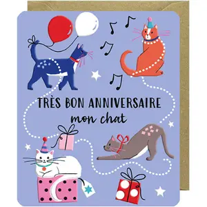 Dobbeltkort Rosanna Rossi Odyssee - Anniversaire Chats image-0