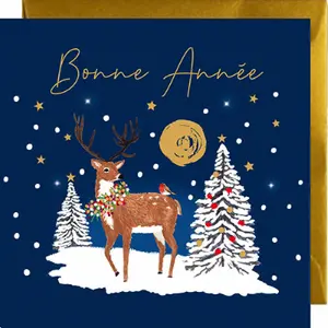 Doppelte Weihnachtskarte Rosanna Rossi Winter Moon image-0