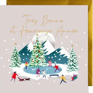 Dubbele kerstkaart Rosanna Rossi Winter Moon image-0