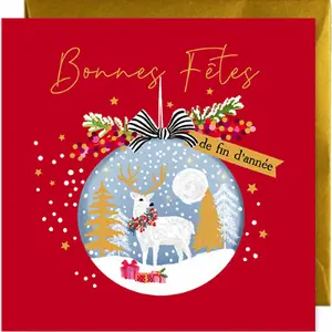 Doppelte Weihnachtskarte Rosanna Rossi Winter Moon image-0