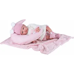 Doll with pillow and blanket Rosatoys Reborn image-0