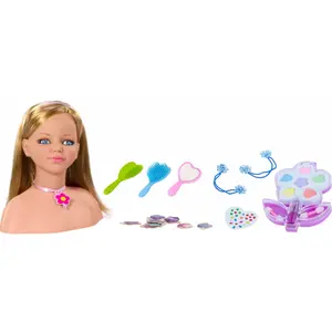 Hairstyle and makeup of the bust for dolls Rosatoys image-0