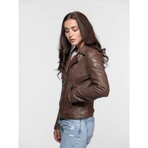 Women's leather jacket Rose Garden Olympe image-1
