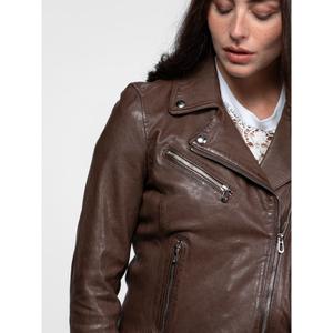 Women's leather jacket Rose Garden Olympe image-3