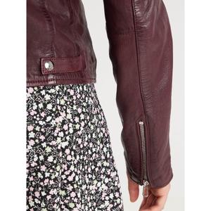 Women's leather jacket Rose Garden Olympe image-4