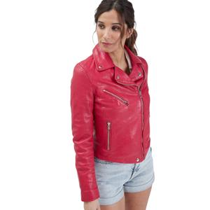 Women's leather jacket Rose Garden Olympe