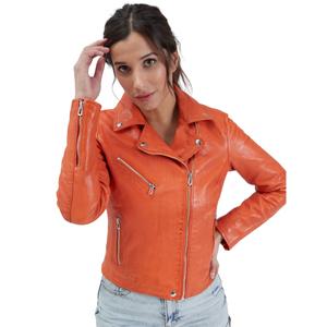 Women's leather jacket Rose Garden Olympe