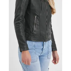 Blouson cuir femme Rose Garden Jolya Lamb Vita image-3