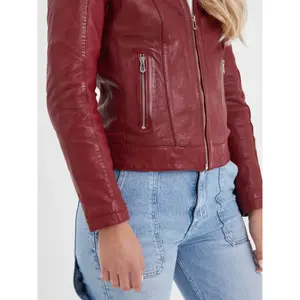 Blouson cuir femme Rose Garden Jolya Lamb Vita image-2