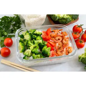 Contenitore rettangolare in vetro Rosmarino Bake&Go image-2