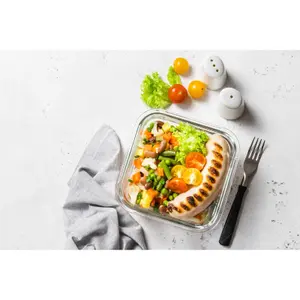 Négyzet alakú üveg edény Rosmarino Bake&Go image-2