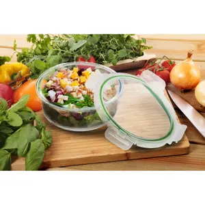 Recipienti rotondo in vetro con coperchio Rosmarino Bake&Go image-2