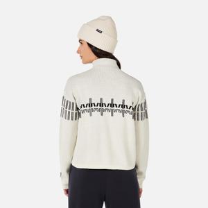 Pull de gola alta com padrões para mulher Rossignol image-1