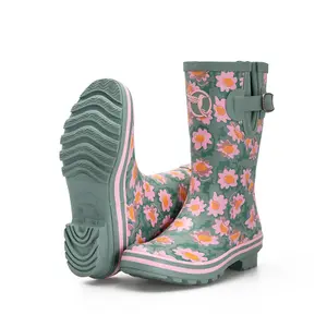 Women’s ankle rain boots Rouchette Daisies image-3