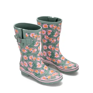 Women’s ankle rain boots Rouchette Daisies image-1