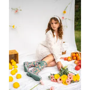 Women’s ankle rain boots Rouchette Daisies image-2