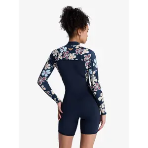 Long Sleeve Shorty Suit Women Roxy 2 Swell Natura Front-Zip image-2