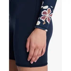 Long Sleeve Shorty Suit Women Roxy 2 Swell Natura Front-Zip image-5