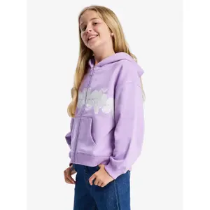 Girl's zip-up hoodie Roxy Midnight Hike Brushed image-3