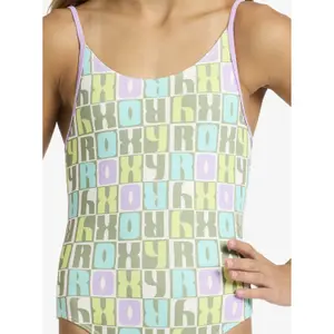 One-piece swimsuit for girls Roxy Letter Up image-4