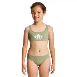 2-piece swimsuit for girls Roxy Solid Active RG image-0
