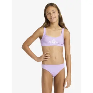 2-piece swimsuit for girls Roxy Solid Active RG image-0