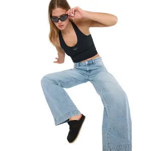Wide Leg Women's Jeans Roxy Sun And Done image-4