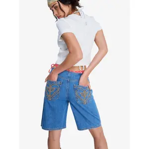 Women's jean shorts Roxy Cool Girl Longline image-1