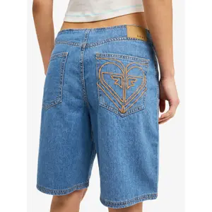 Women's jean shorts Roxy Cool Girl Longline image-3