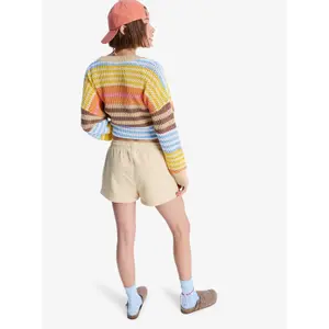 Women's Elastic Waist Shorts Roxy Surf Stoked Terry image-3