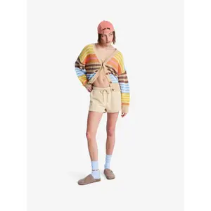 Women's Elastic Waist Shorts Roxy Surf Stoked Terry image-2
