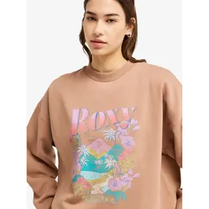 Sweatshirt woman Roxy Lineup Oversized image-4