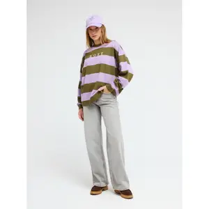 Sweatshirt woman Roxy Strictly Stripes image-1