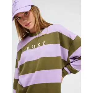 Sweatshirt woman Roxy Strictly Stripes image-5