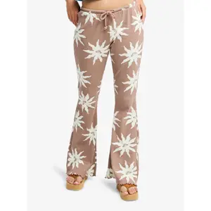 Women's flared Trousers Roxy Chasing Tan