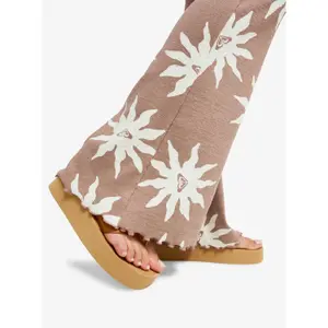 Women's flared Trousers Roxy Chasing Tan image-5