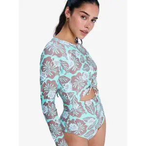 Long Sleeve Shorty Suit Women Roxy Beach Essentials Back-Zip image-3