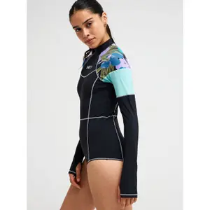 1-teiliger Badeanzug mit langen Ärmeln mit Reißverschluss hinten für Frauen Roxy Roxy Active Pt Onesie image-3