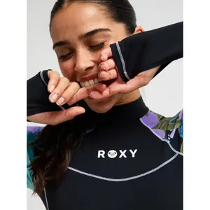 1-teiliger Badeanzug mit langen Ärmeln mit Reißverschluss hinten für Frauen Roxy Roxy Active Pt Onesie image-5