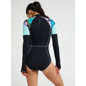 1-teiliger Badeanzug mit langen Ärmeln mit Reißverschluss hinten für Frauen Roxy Roxy Active Pt Onesie image-2