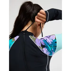 1-teiliger Badeanzug mit langen Ärmeln mit Reißverschluss hinten für Frauen Roxy Roxy Active Pt Onesie image-4