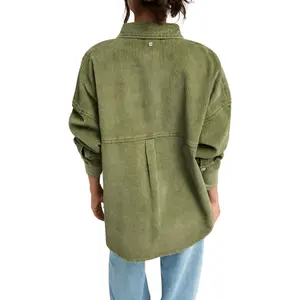 Corduroy long-sleeve overshirt for women Roxy Kick Back image-2