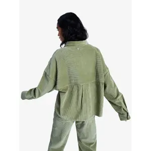 Women's Velvet Zip-Up Jacket Roxy Chilled Out Washed Cord image-3